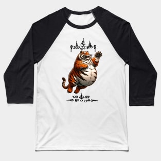 Thai Tattoo Parody "Sak Yant Tiger" Baseball T-Shirt